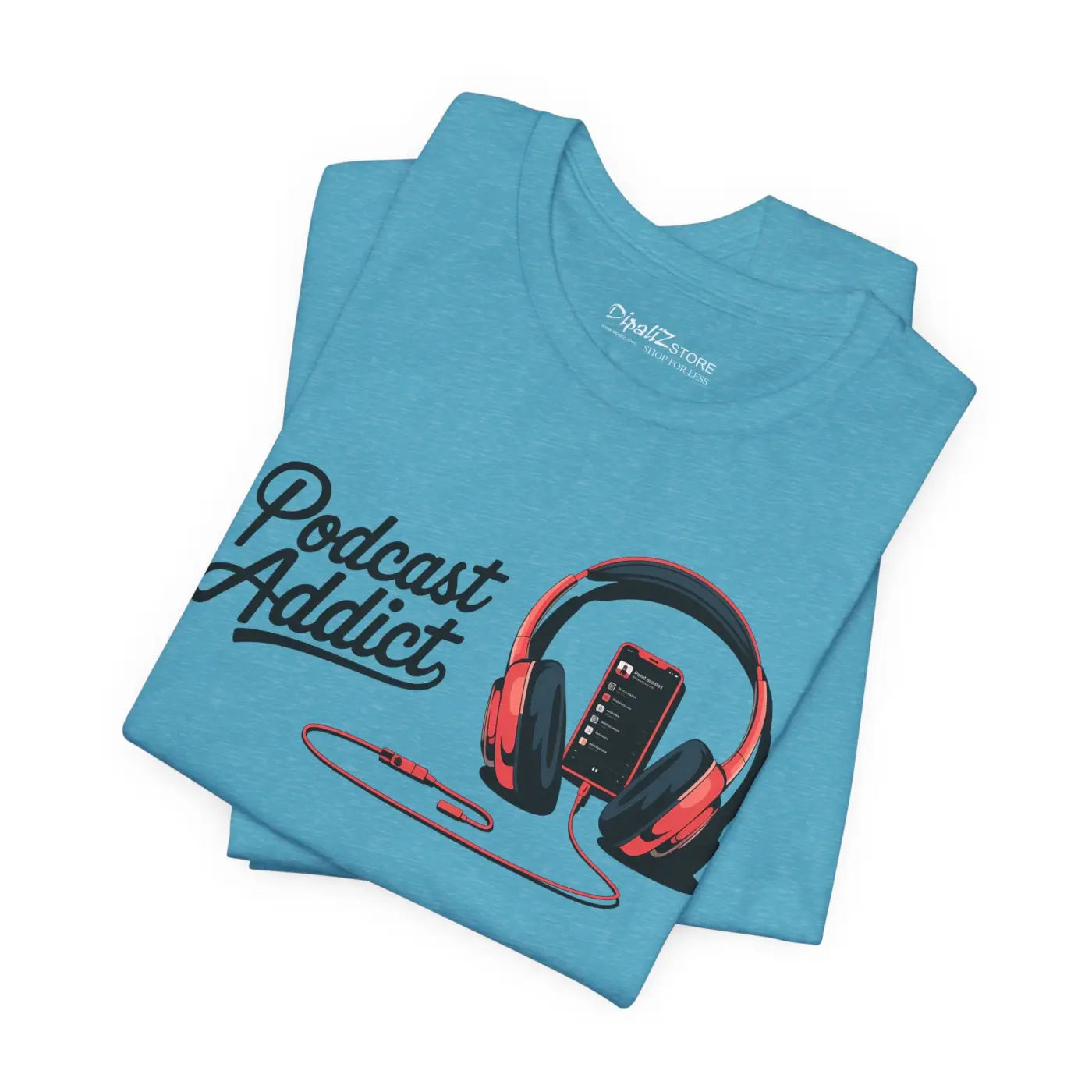 Unisex Jersey Short Sleeve Tee - Never Give Up Headphones - DipaliZ
