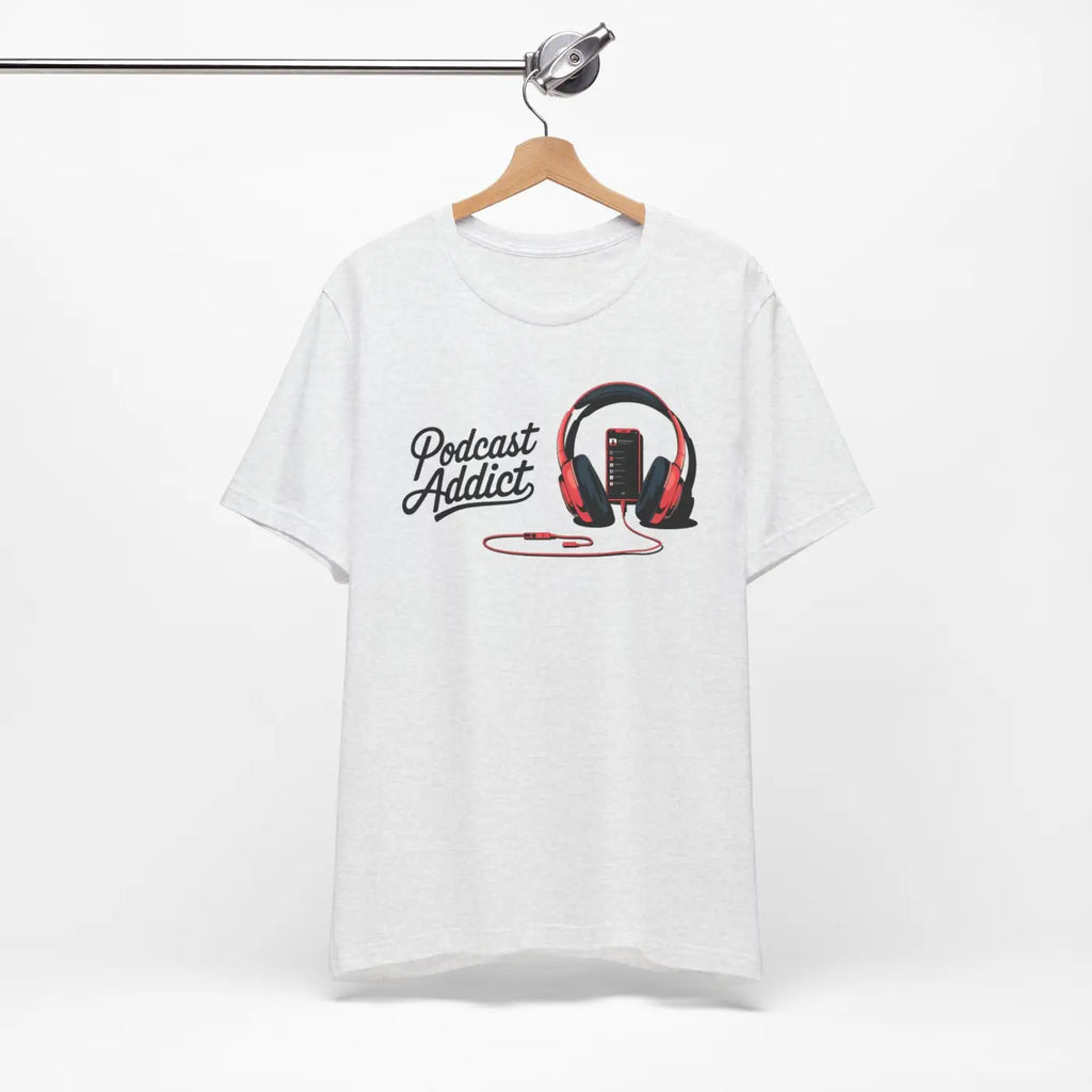 Unisex Jersey Short Sleeve Tee - Never Give Up Headphones - DipaliZ