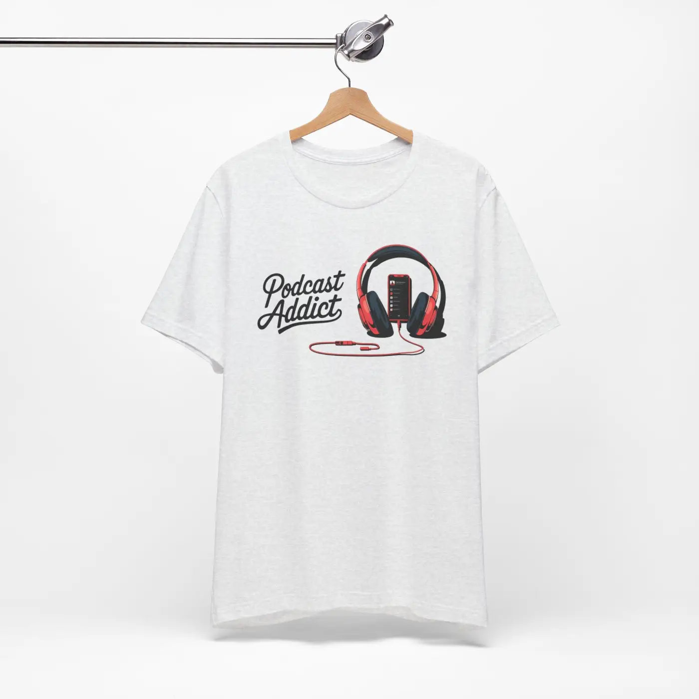 Unisex Jersey Short Sleeve Tee - Never Give Up Headphones - DipaliZ