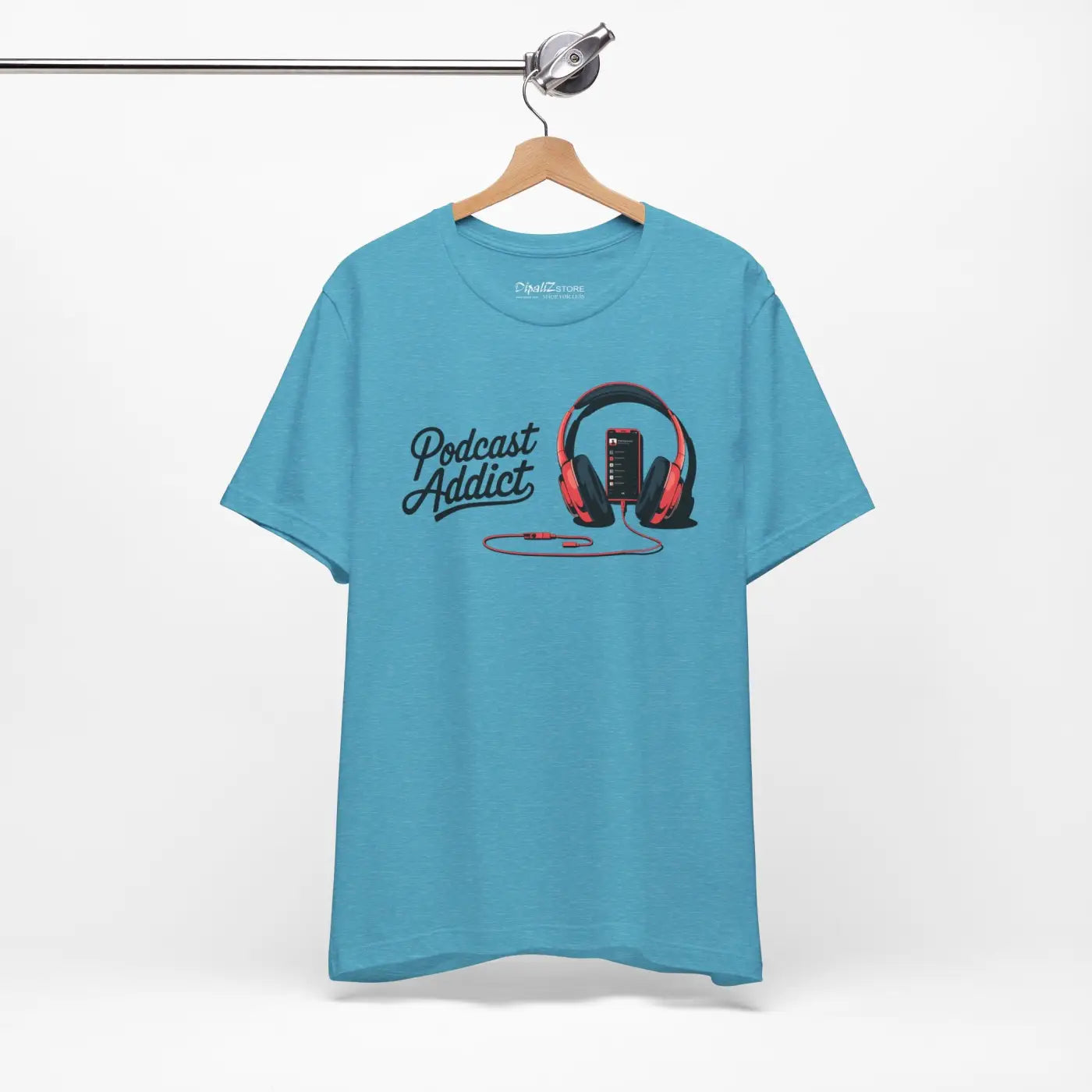 Unisex Jersey Short Sleeve Tee - Never Give Up Headphones - DipaliZ