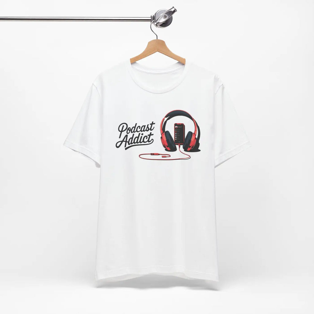 Unisex Jersey Short Sleeve Tee - Never Give Up Headphones - DipaliZ