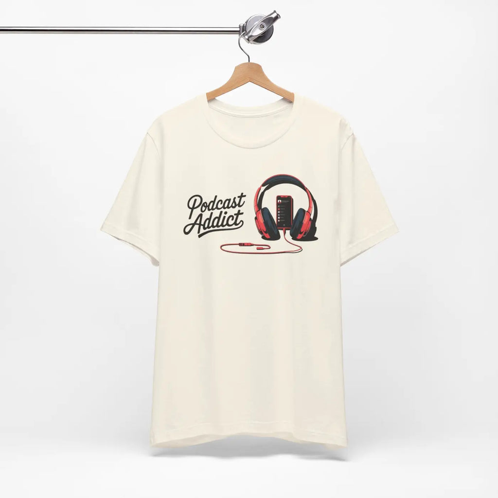 Unisex Jersey Short Sleeve Tee - Never Give Up Headphones - DipaliZ