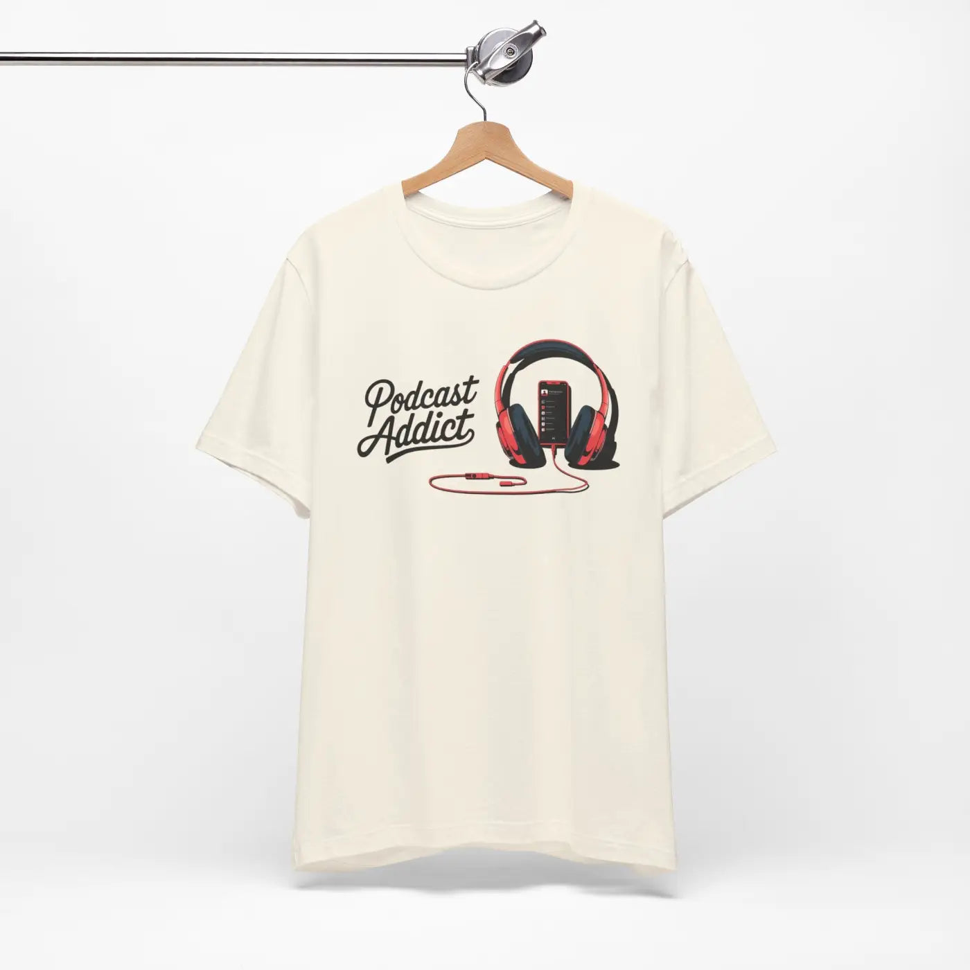 Unisex Jersey Short Sleeve Tee - Never Give Up Headphones - DipaliZ