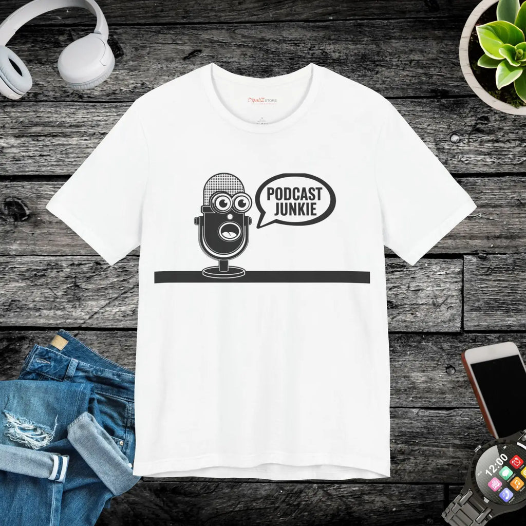 Podcast Junkie Unisex Jersey Short Sleeve Tee - DipaliZ