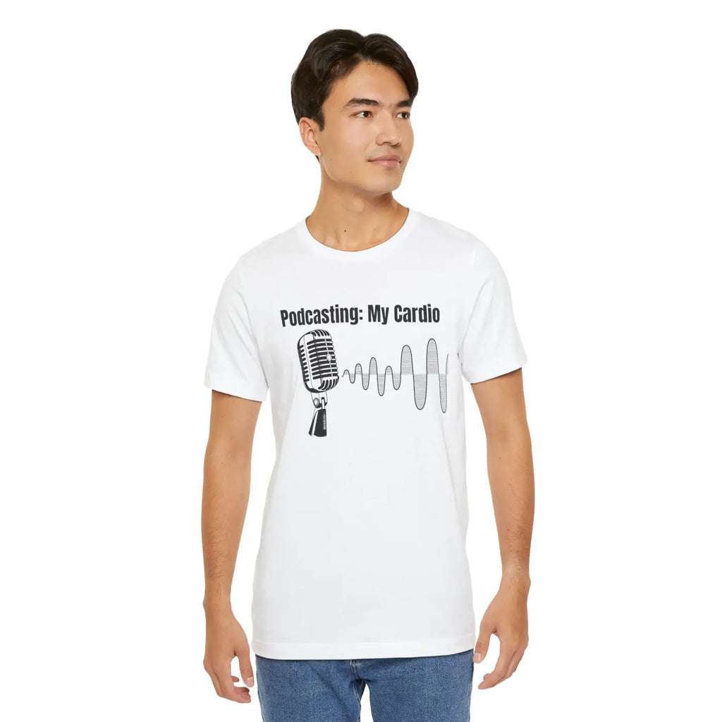 Podcasting Cardio Vibes Unisex Jersey Short Sleeve Tee - DipaliZ