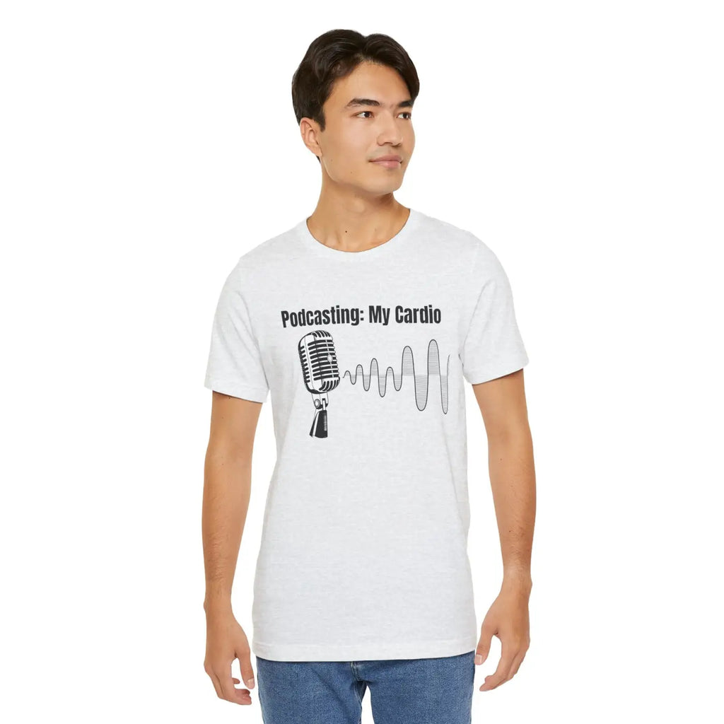 Podcasting Cardio Vibes Unisex Jersey Short Sleeve Tee - DipaliZ