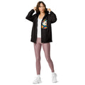 Unisex Lightweight Zip Windbreaker - Polar Bear Floral - DipaliZ