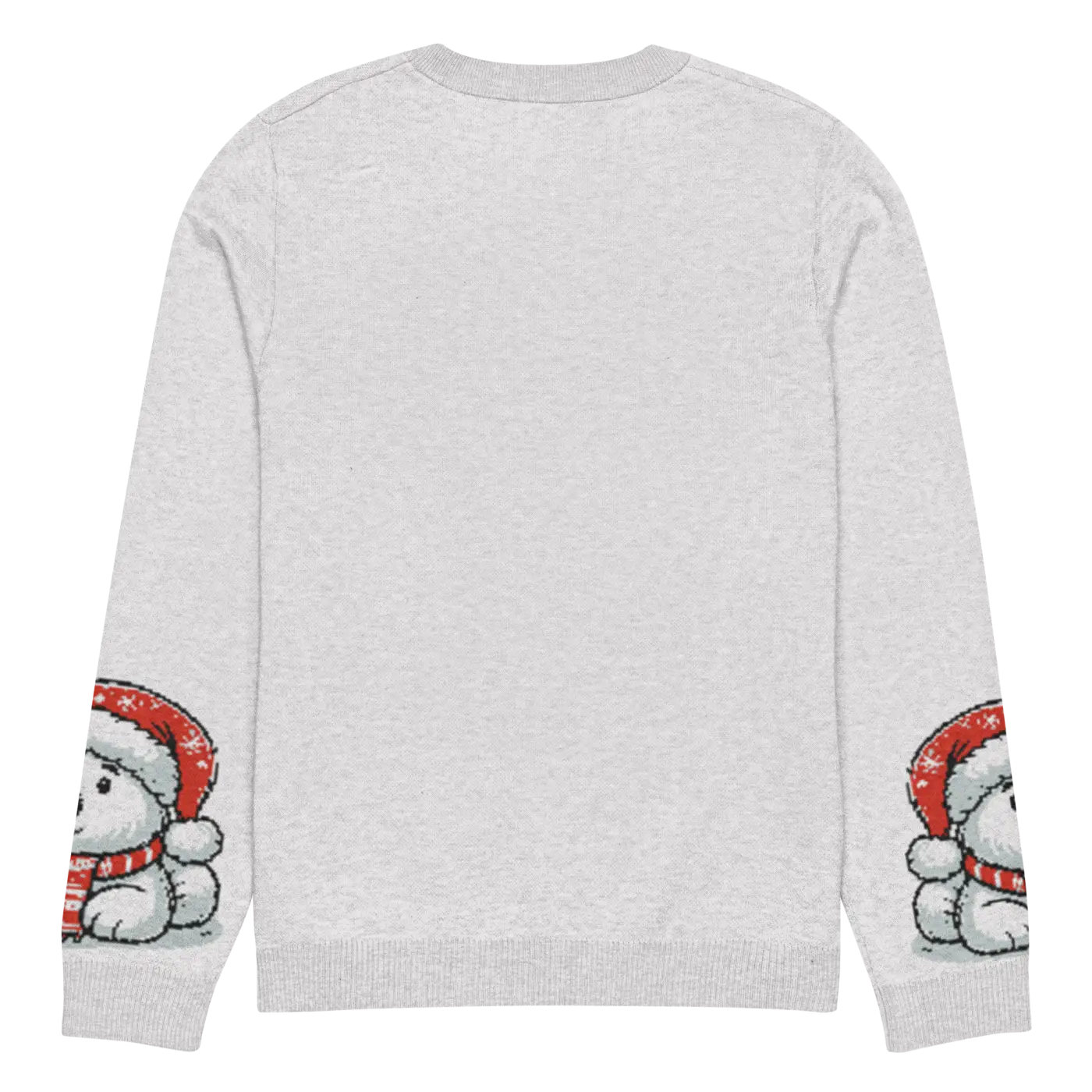 Santa Hat Crew Neck Sweater - Festive Knitted Holiday - DipaliZ