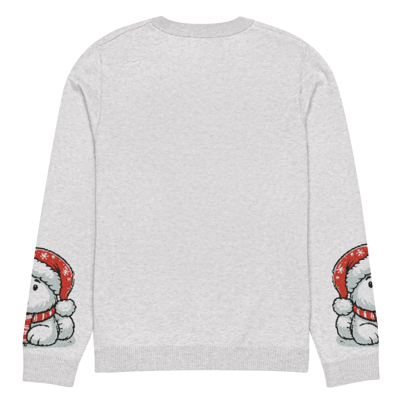 Santa Hat Crew Neck Sweater - Festive Knitted Holiday - DipaliZ