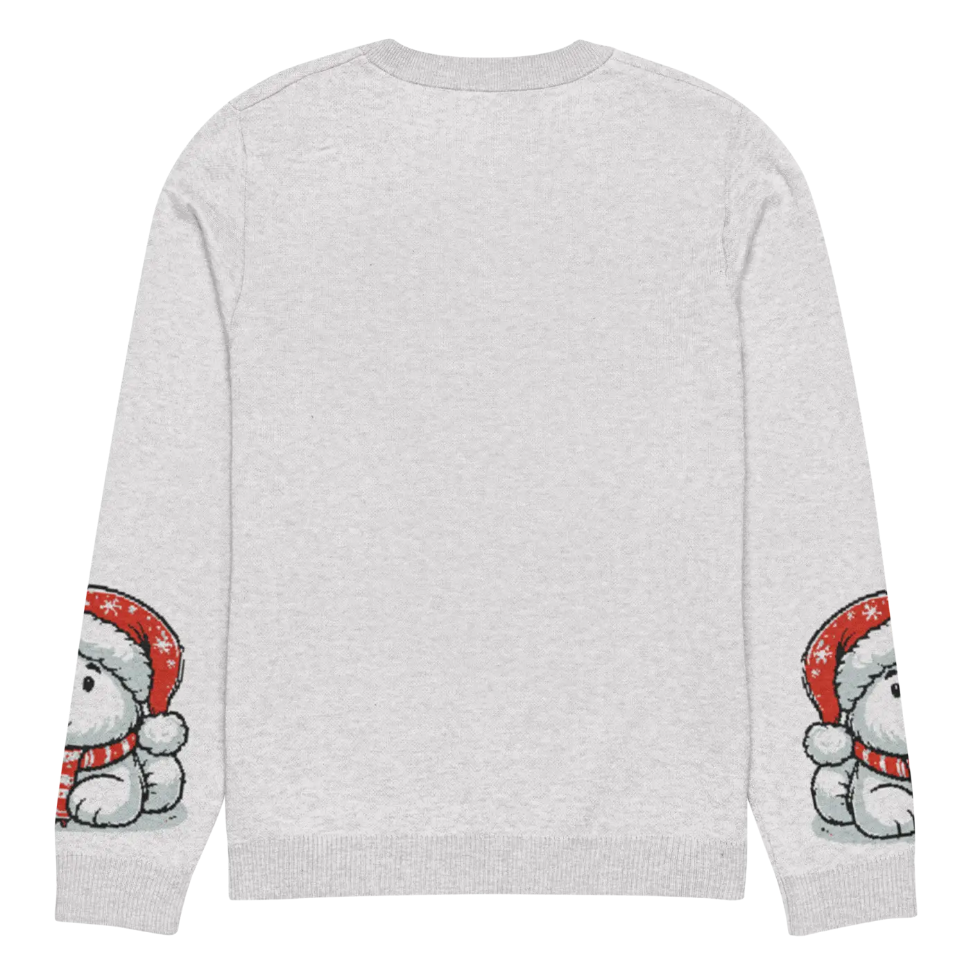 Santa Hat Crew Neck Sweater - Festive Knitted Holiday - DipaliZ