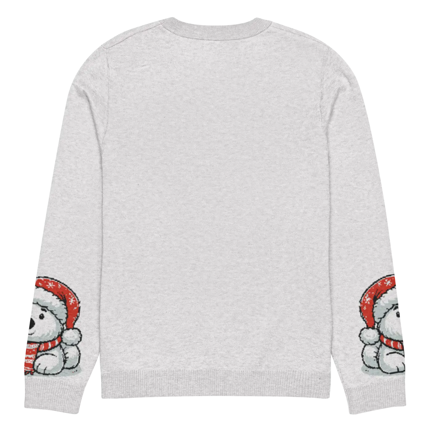 Santa Hat Crew Neck Sweater - Festive Knitted Holiday - DipaliZ