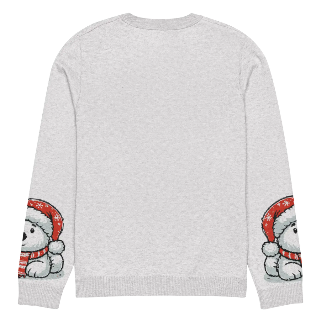 Santa Hat Crew Neck Sweater - Festive Knitted Holiday - DipaliZ