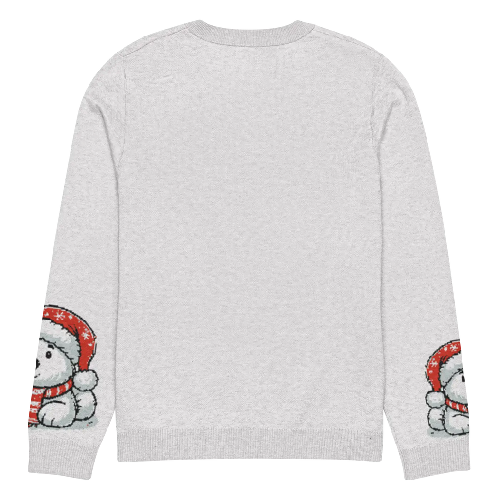 Santa Hat Crew Neck Sweater - Festive Knitted Holiday - DipaliZ