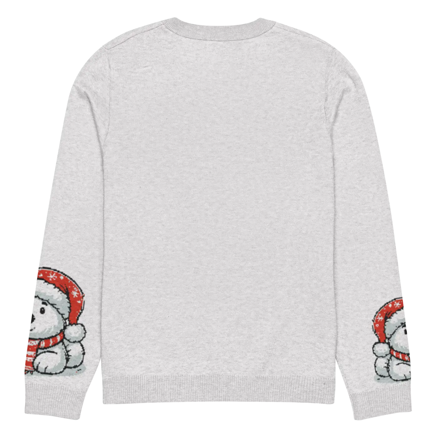 Santa Hat Crew Neck Sweater - Festive Knitted Holiday - DipaliZ