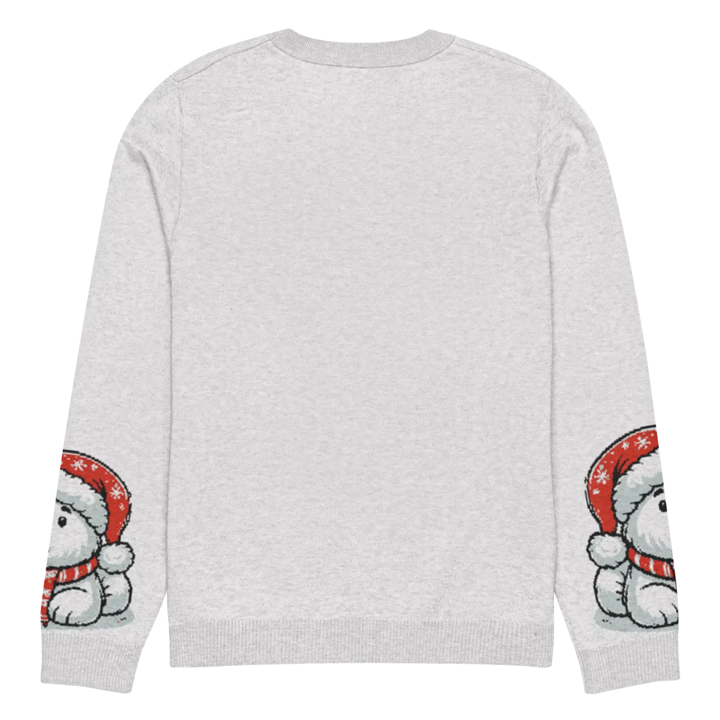 Santa Hat Crew Neck Sweater - Festive Knitted Holiday - DipaliZ