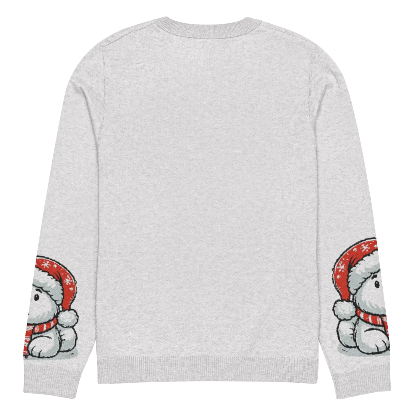 Santa Hat Crew Neck Sweater - Festive Knitted Holiday - DipaliZ