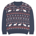 Polar Bears Winter Sweater - Knitted Crew Neck Cozy - DipaliZ