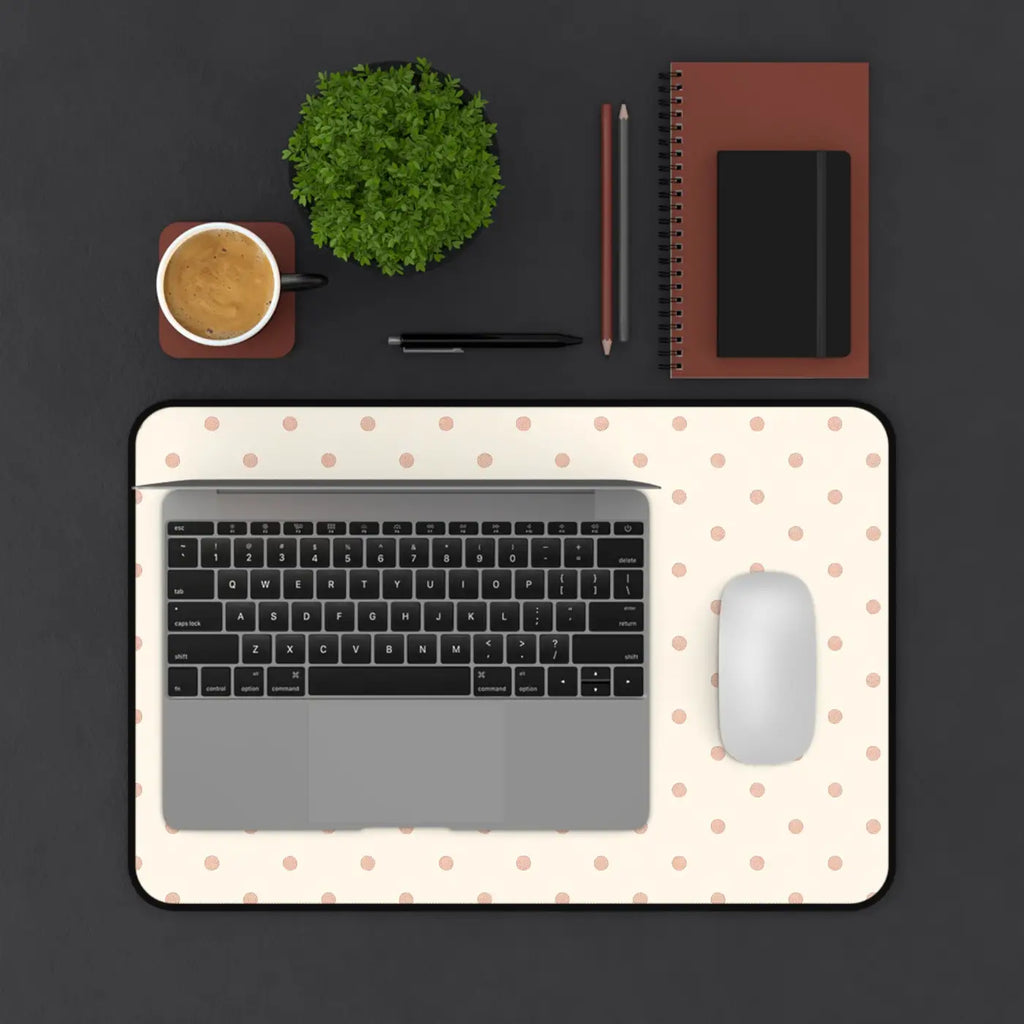 Polka Dot Desk Mat - Creative Workspaces Organizer - DipaliZ