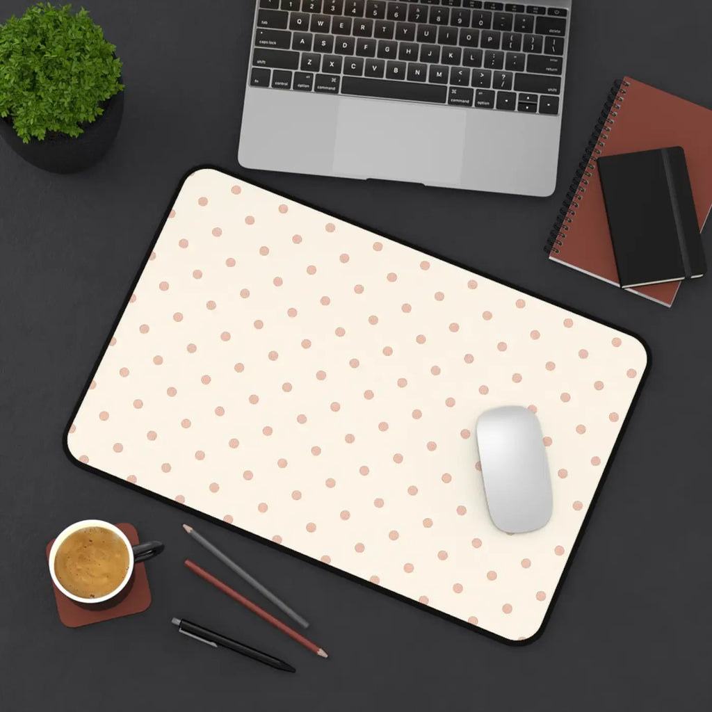 Polka Dot Desk Mat - Creative Workspaces Organizer - DipaliZ