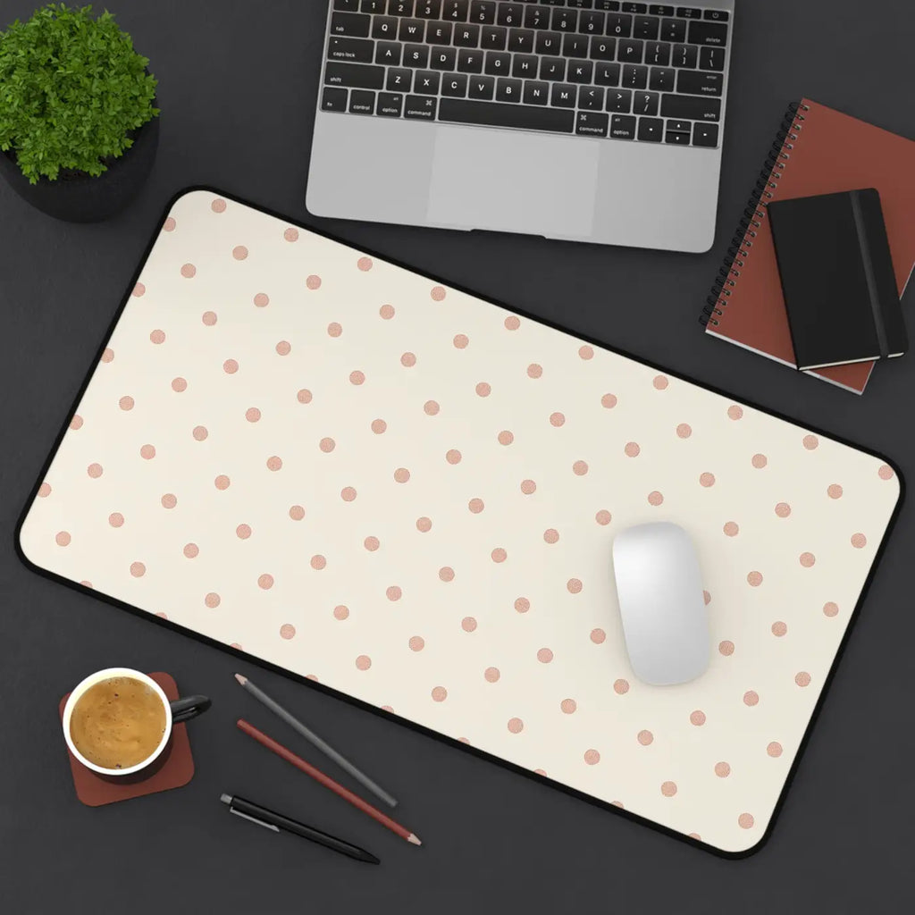 Polka Dot Desk Mat - Creative Workspaces Organizer - DipaliZ