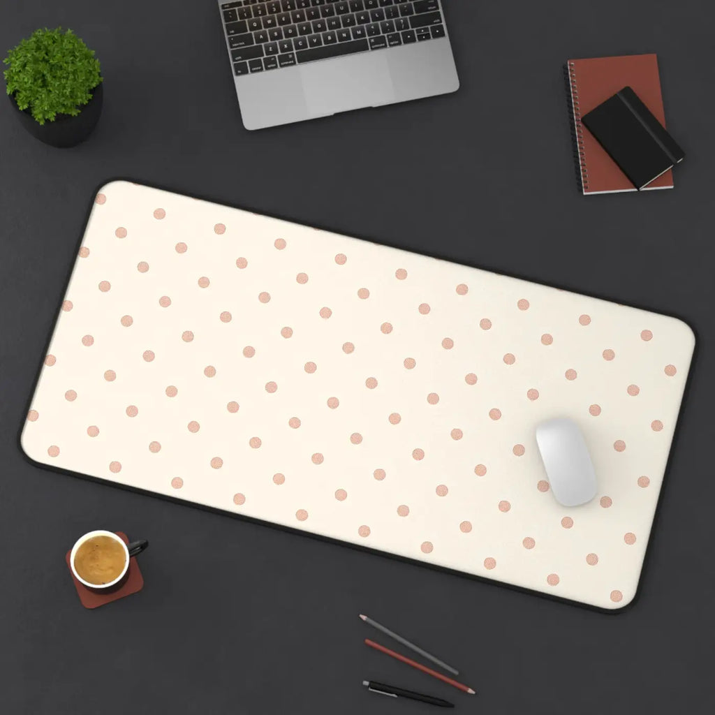 Polka Dot Desk Mat - Creative Workspaces Organizer - DipaliZ