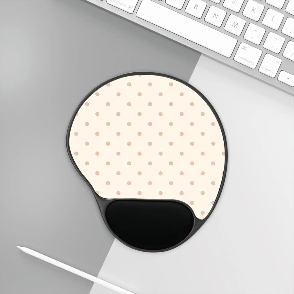 Premium Polka Dot Mouse Pad - Ergonomic Wrist Rest - DipaliZ