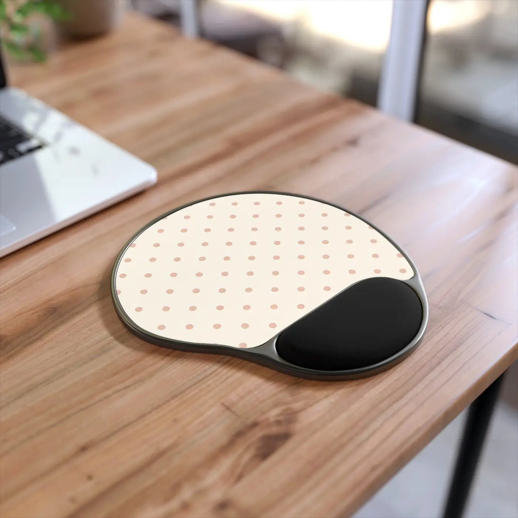 Premium Polka Dot Mouse Pad - Ergonomic Wrist Rest - DipaliZ
