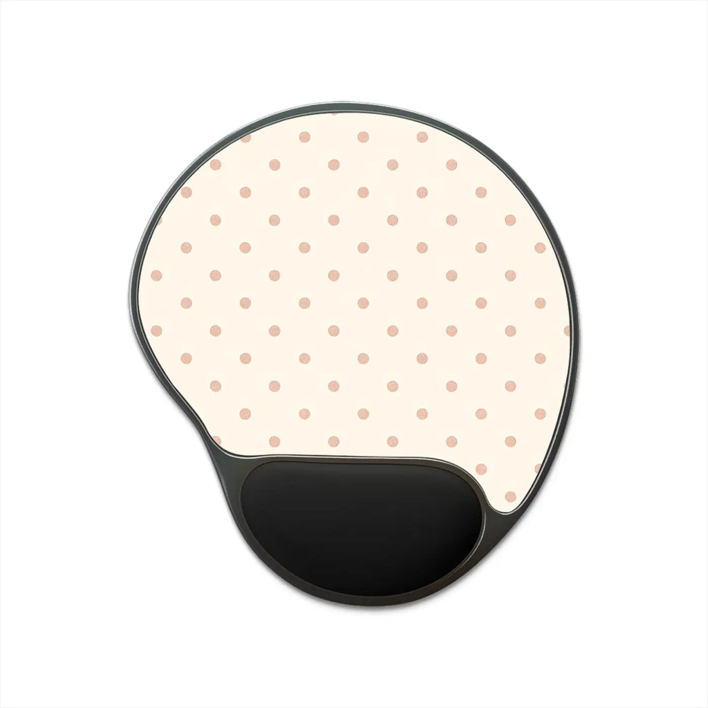 Premium Polka Dot Mouse Pad - Ergonomic Wrist Rest - DipaliZ