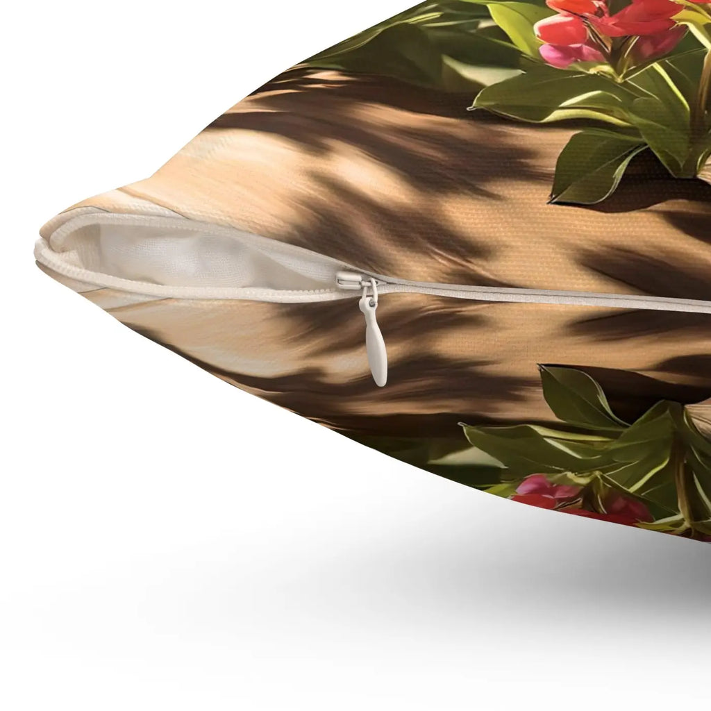 Lupin Floral Pillow - Polyester Square Pillow - DipaliZ