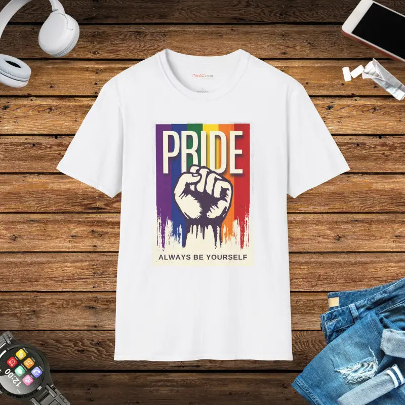 Pride Unisex Softstyle T-Shirt - Be Yourself - DipaliZ