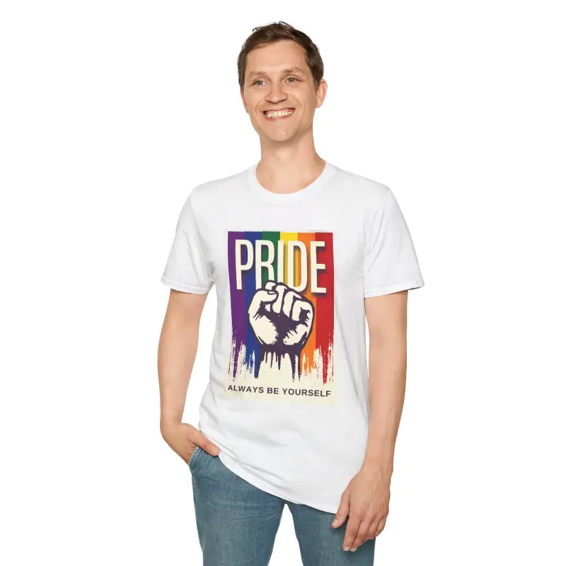 Pride Unisex Softstyle T-Shirt - Be Yourself - DipaliZ