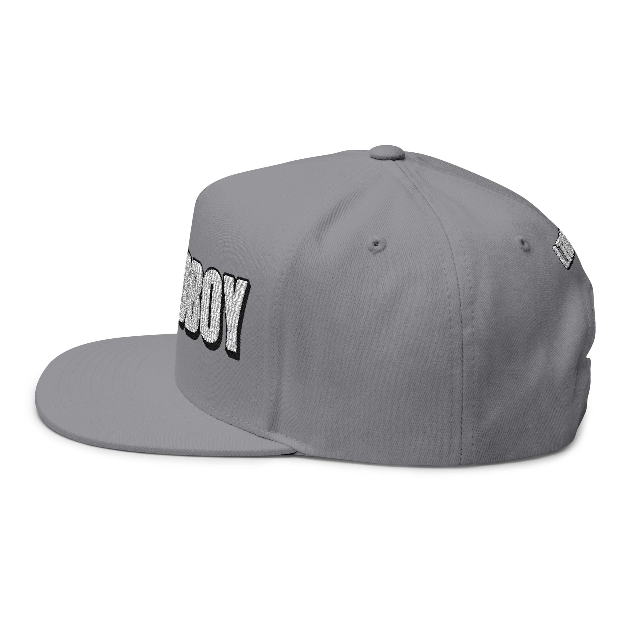 INTO: LOCKEDBOY Embroidered Flat Bill Cap – Chastity Kink Hat for Proud Subs