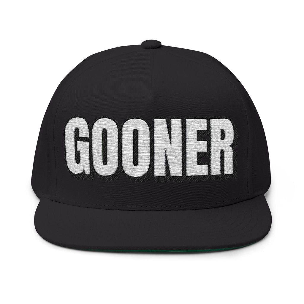 INTO: GOONER Embroidered Flat Bill Cap – Kink Hat for Gooners, Edge Zombies & Mind-Melting Masturbation Addicts