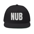 INTO: NUB Embroidered Flat Bill Cap – Kink Hat for Chastity Subs, Shrinked D*s, & Total Denial Devotees
