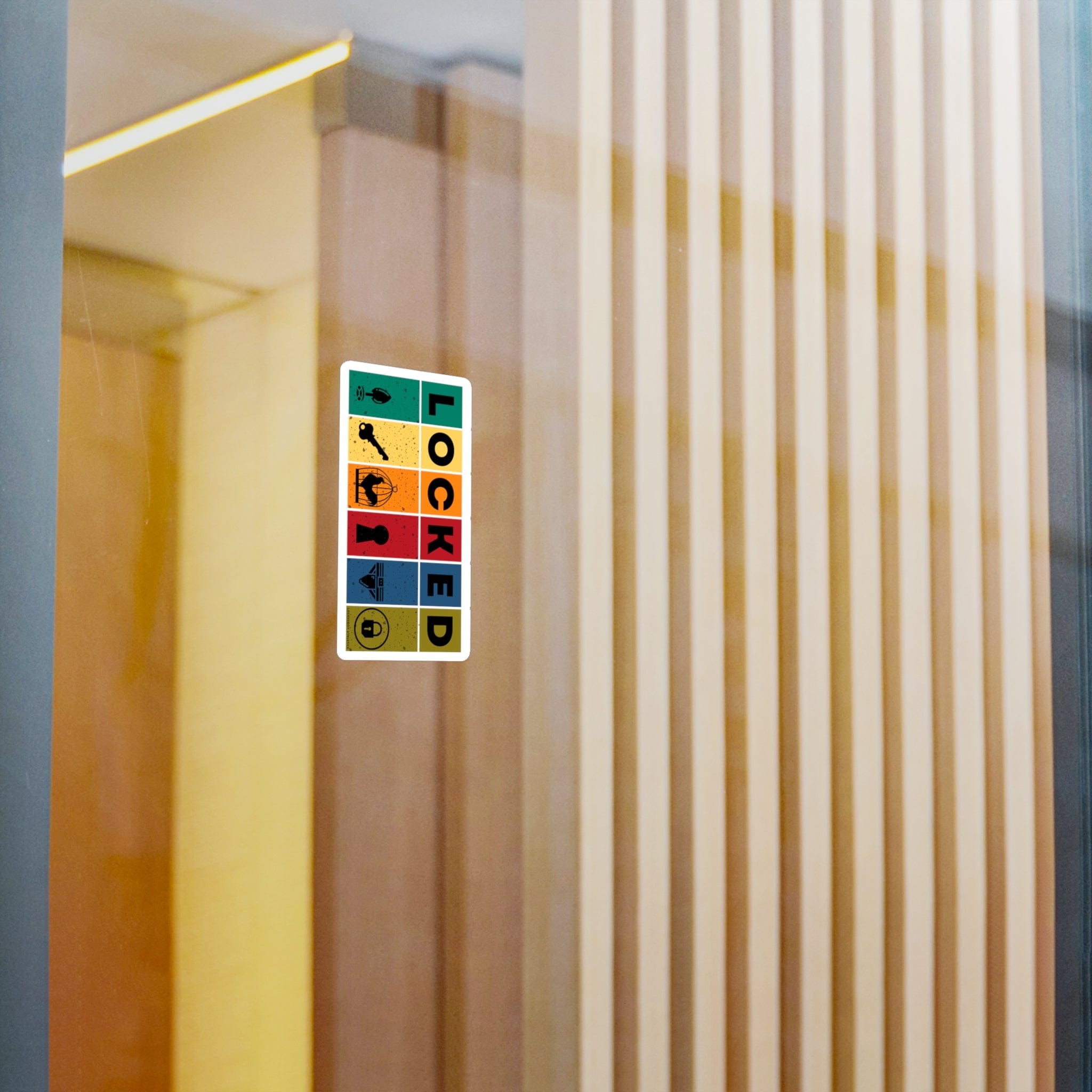 LOCKED Block Sticker