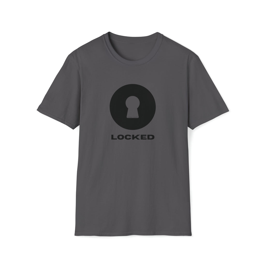 Boldly Locked - Lockedboy Athletics Chastity Tshirt