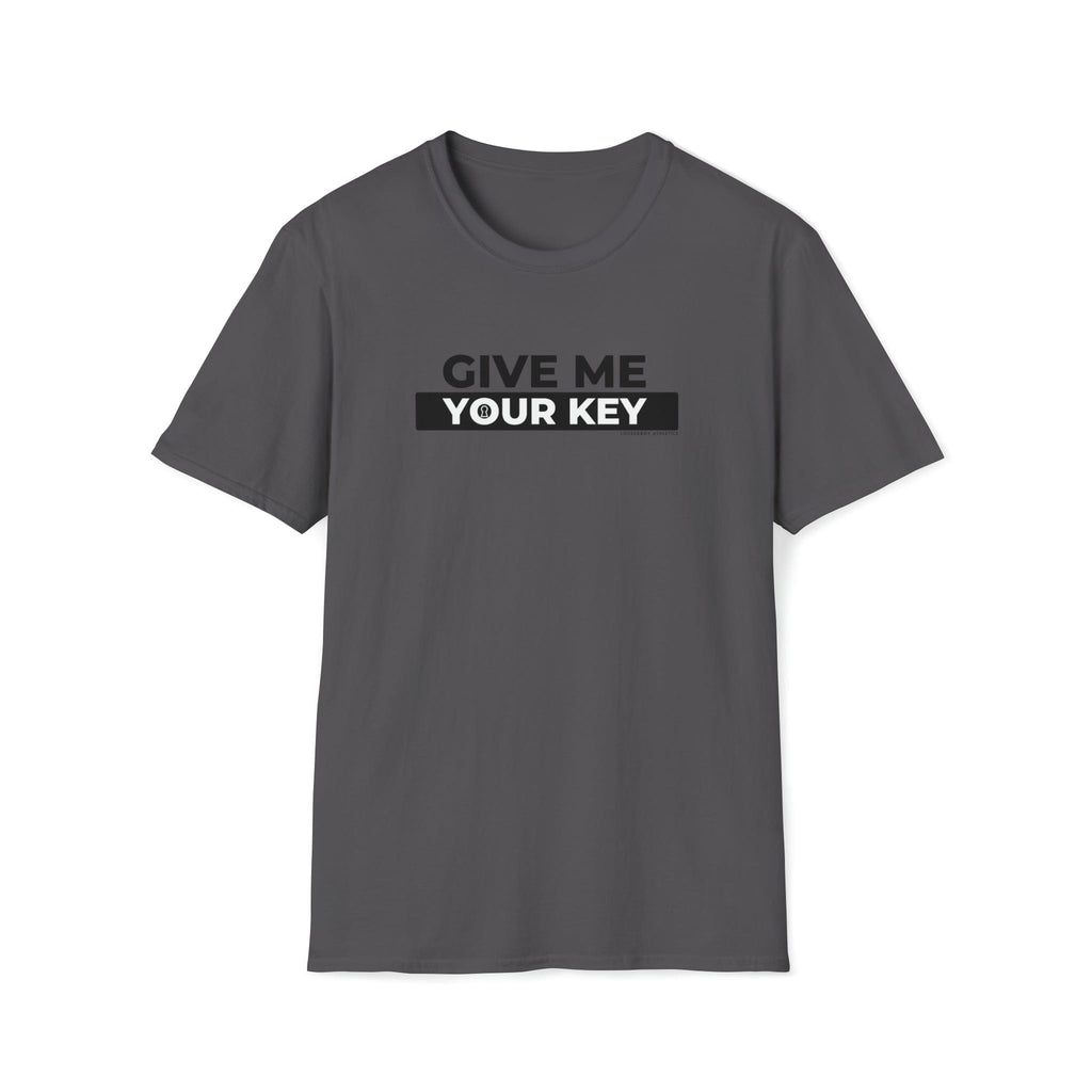 Give Me Your Key - Chastity Shirts by LockedBoy Athletics