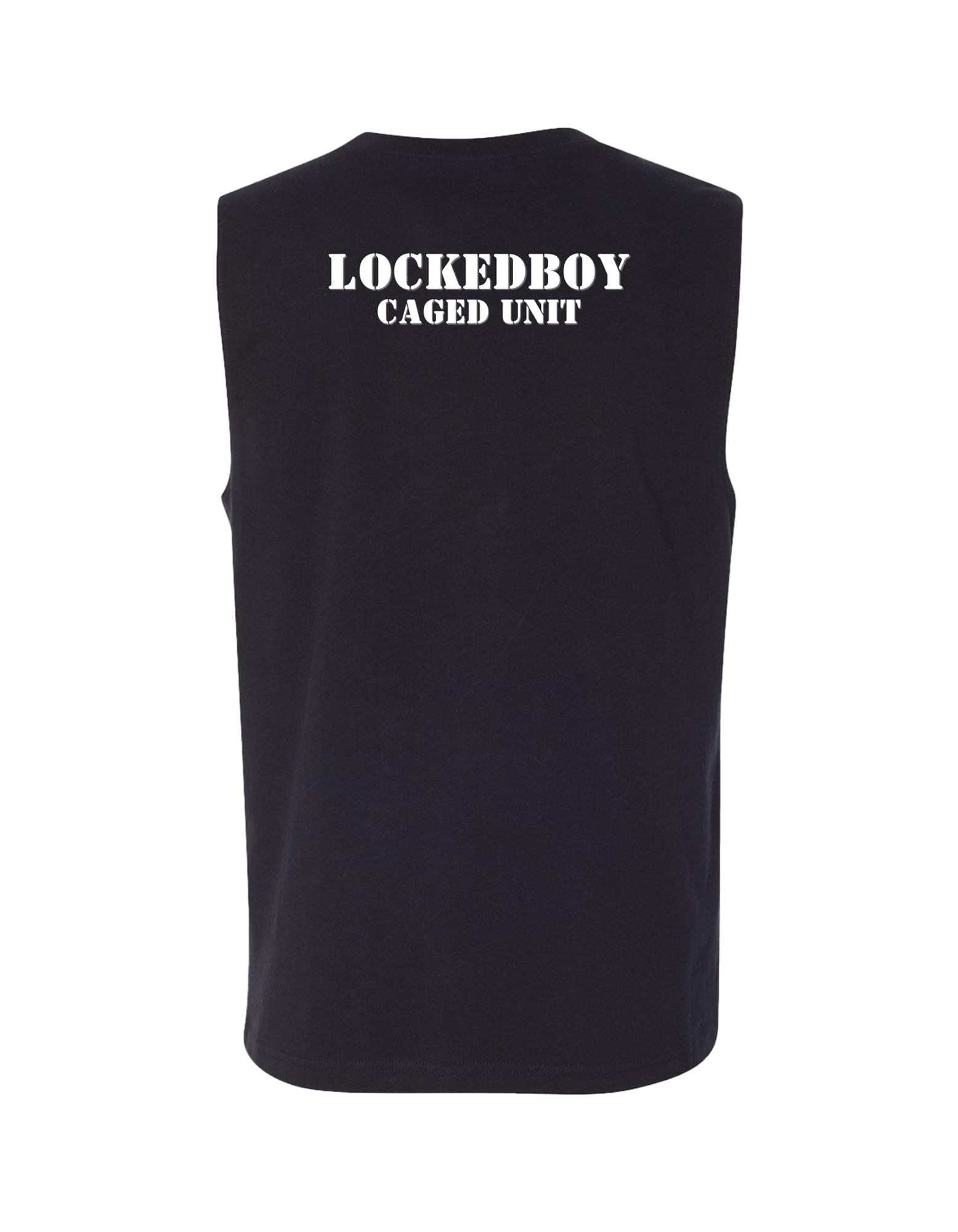 Locktober Caged Unit Muscle Tank – Unisex Jersey Workout Tee for 31 Days of Discipline