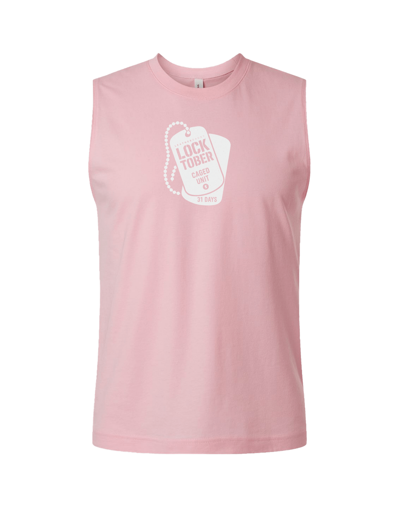 Locktober Caged Unit Muscle Tank – Unisex Jersey Workout Tee for 31 Days of Discipline