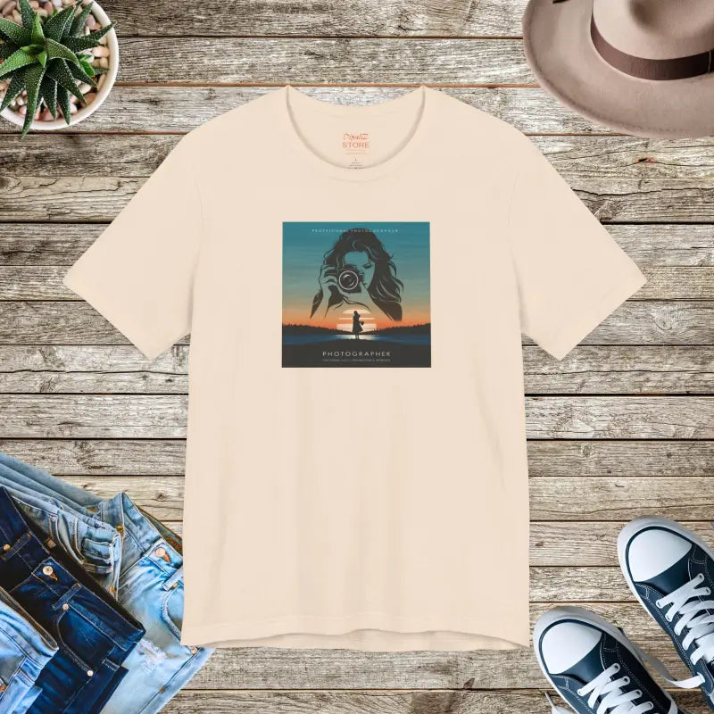 Snap Happy Unisex Jersey Tee - Photographer's Comfy Companion - DipaliZ