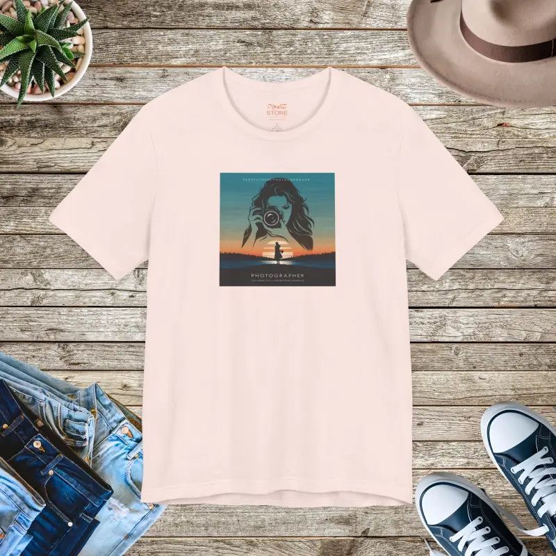 Snap Happy Unisex Jersey Tee - Photographer's Comfy Companion - DipaliZ