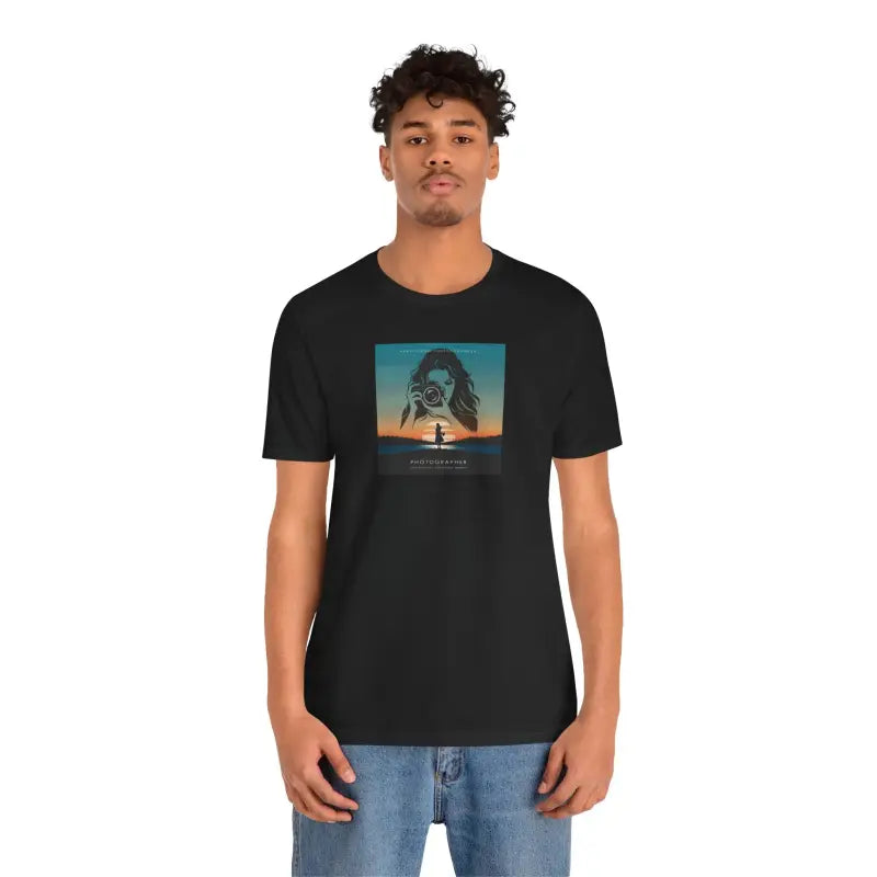 Snap Happy Unisex Jersey Tee - Photographer's Comfy Companion - DipaliZ