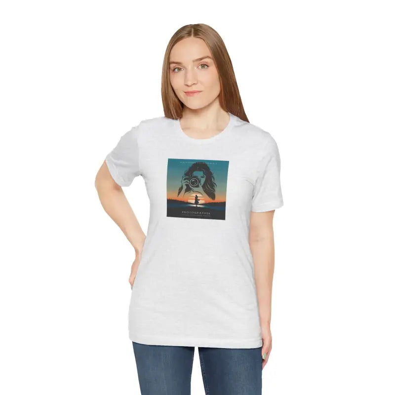 Snap Happy Unisex Jersey Tee - Photographer's Comfy Companion - DipaliZ