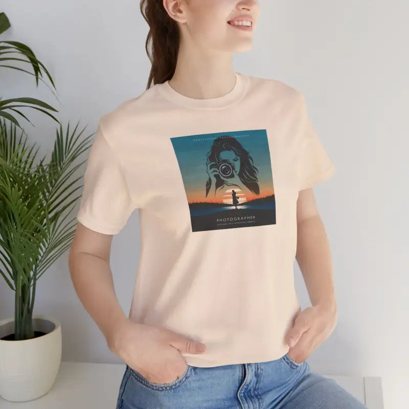 Snap Happy Unisex Jersey Tee - Photographer's Comfy Companion - DipaliZ