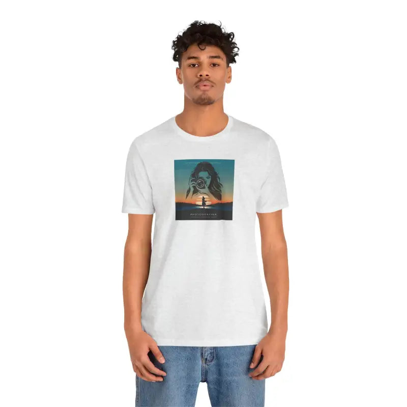 Snap Happy Unisex Jersey Tee - Photographer's Comfy Companion - DipaliZ