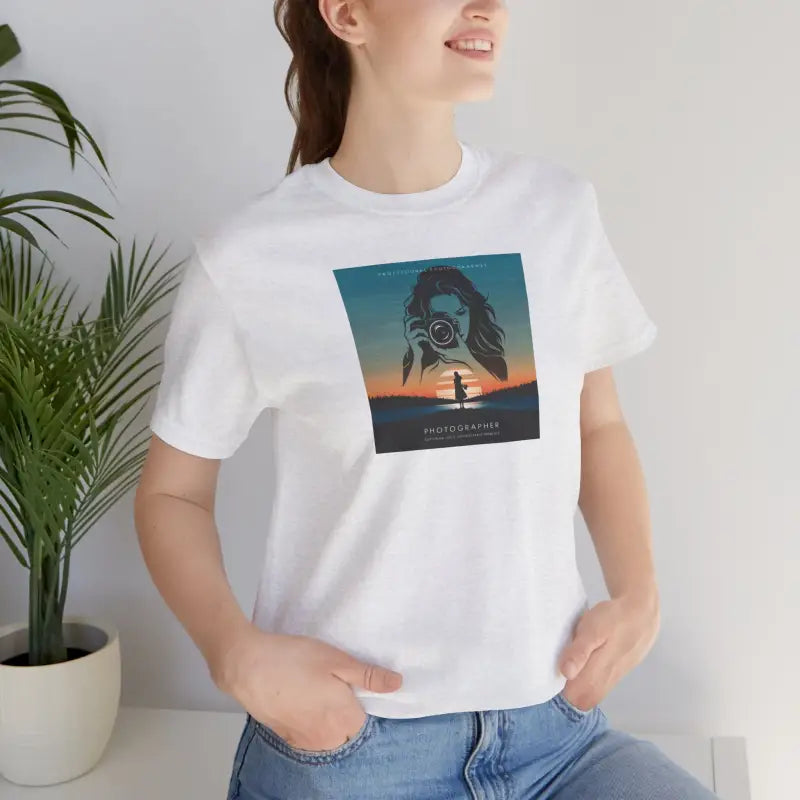 Snap Happy Unisex Jersey Tee - Photographer's Comfy Companion - DipaliZ