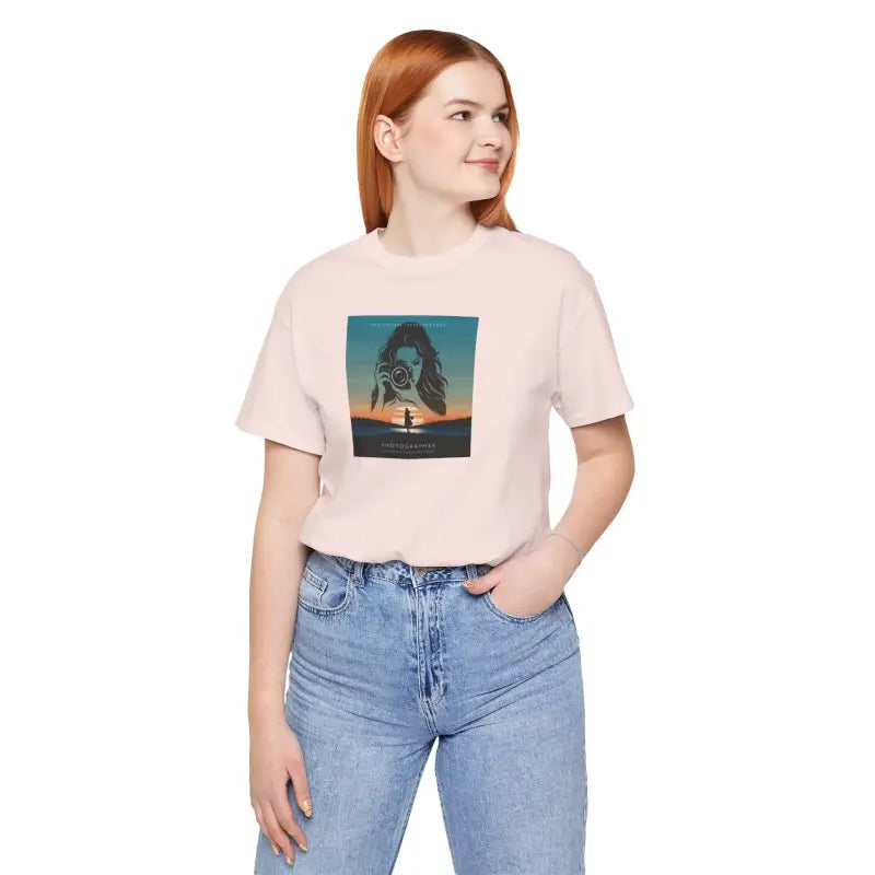 Snap Happy Unisex Jersey Tee - Photographer's Comfy Companion - DipaliZ