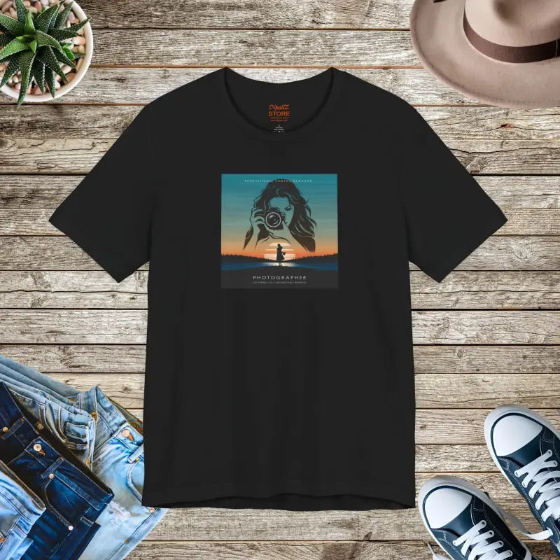 Snap Happy Unisex Jersey Tee - Photographer's Comfy Companion - DipaliZ