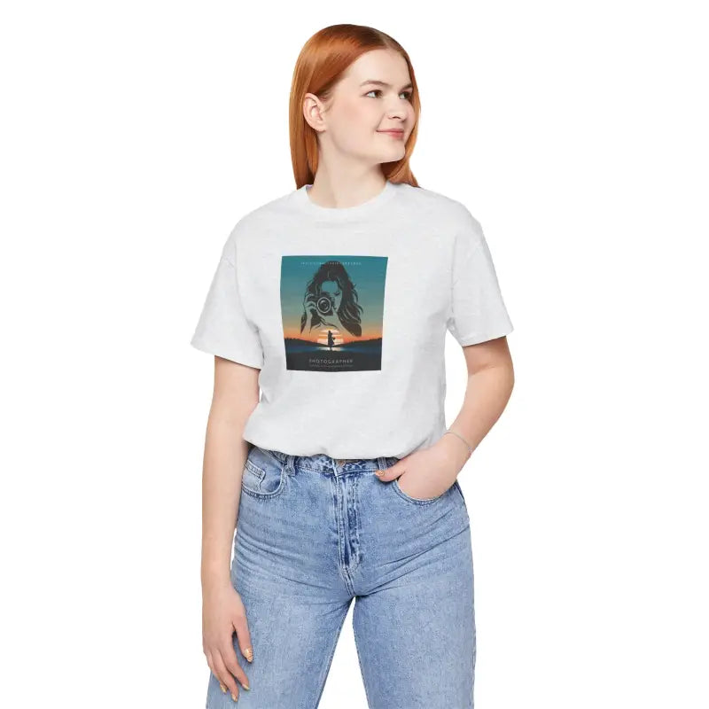 Snap Happy Unisex Jersey Tee - Photographer's Comfy Companion - DipaliZ