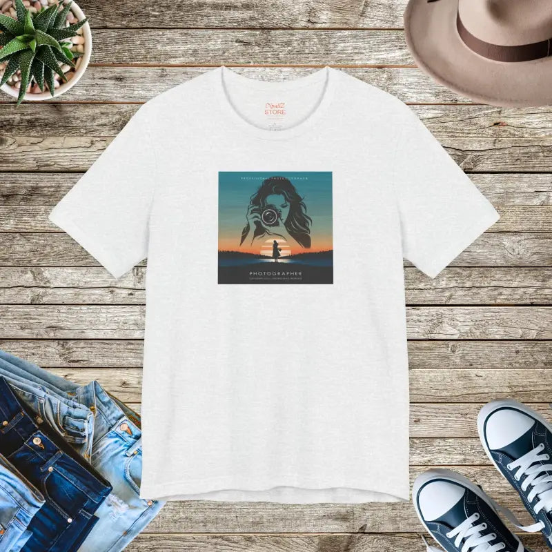 Snap Happy Unisex Jersey Tee - Photographer's Comfy Companion - DipaliZ